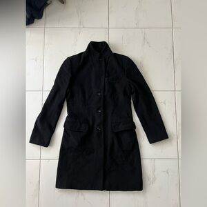 The work collection - black wool blend coat